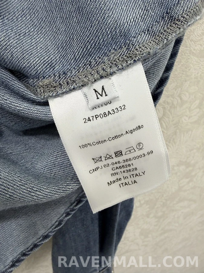 디올 디올 벨트 데님 셔츠 상세 이미지
