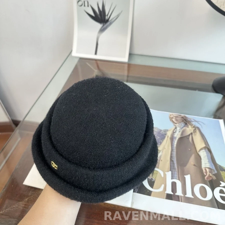 샤넬 샤넬 로고 울 모자 상세 이미지
