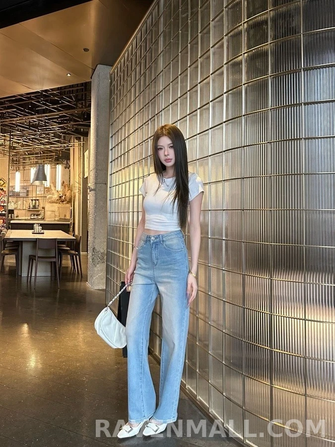 디올 디올 빈티지 워싱 자수 스트레이트 데님 팬츠 상세 이미지
