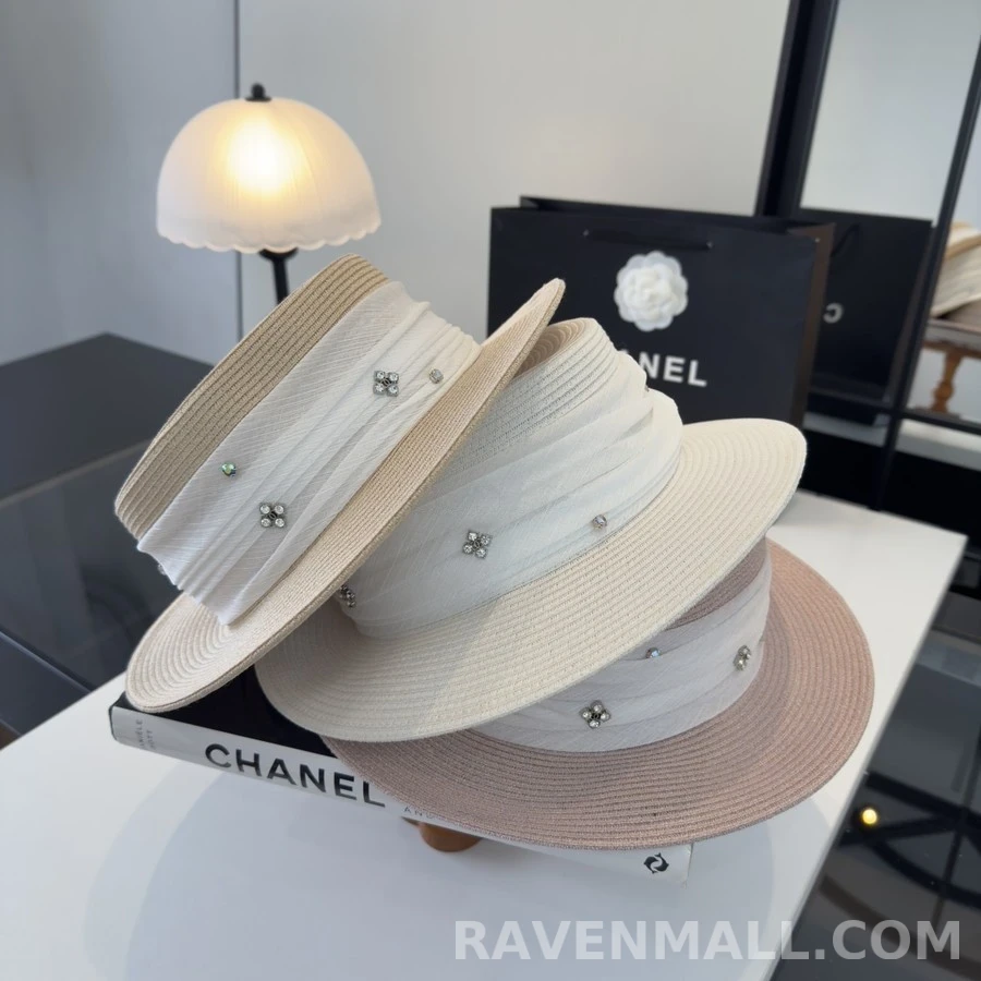 샤넬 샤넬 밴딩 장식 모자 상세 이미지