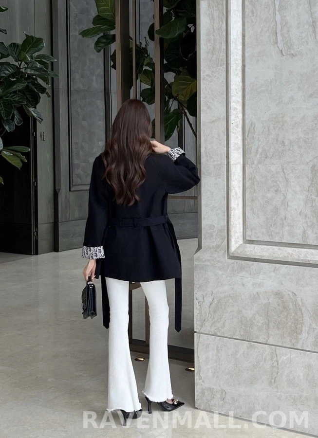 디올 디올 스탠드넥 금장 버튼 코트 상세 이미지