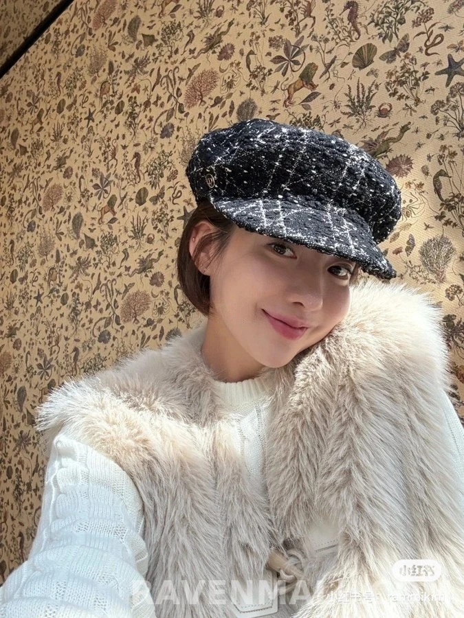 디올 디올 플래드 베이커보이캡 상세 이미지