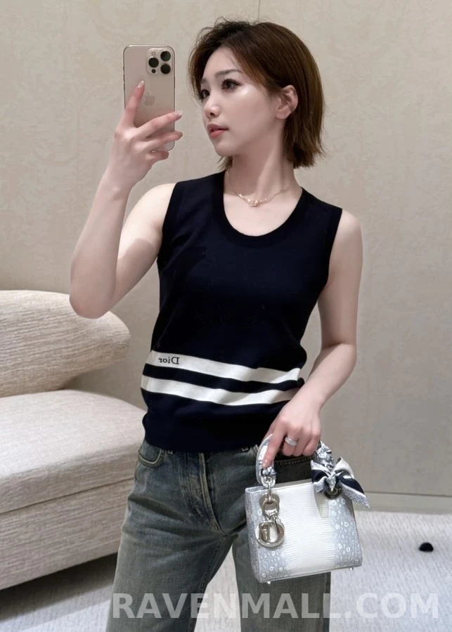 디올 디올 스트라이프 니트 베스트 상세 이미지