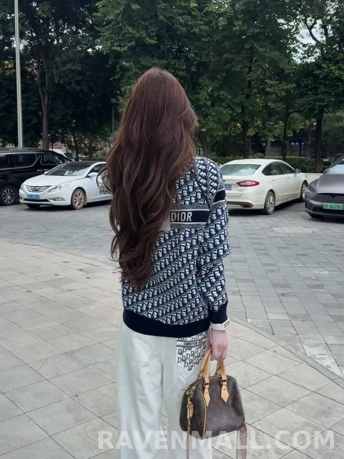 디올 디올 스트라이프 로고 니트 스웨터 상세 이미지
