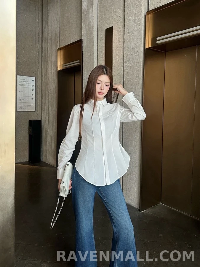 디올 디올 슬림핏 엠블럼 셔츠 상세 이미지
