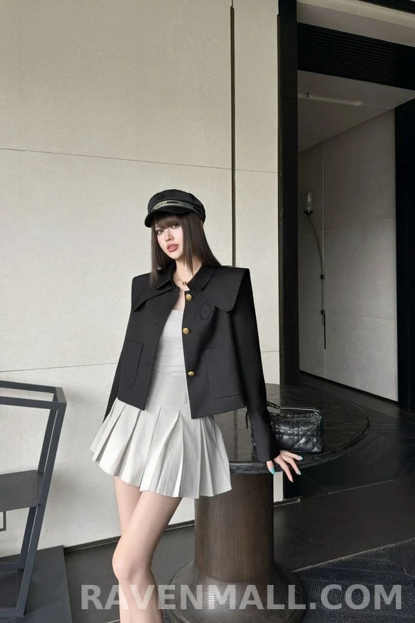 디올 디올 엠블럼 자수 세일러 칼라 자켓 상세 이미지