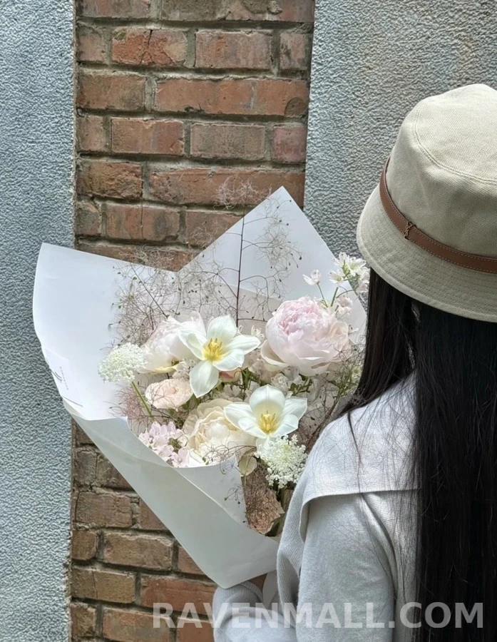 생로랑 세인트로랑 로고 가죽 스트랩 버킷햇 상세 이미지