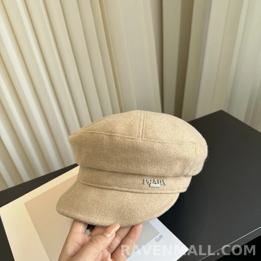 프라다 프라다 울 로고 마린캡 상세 이미지