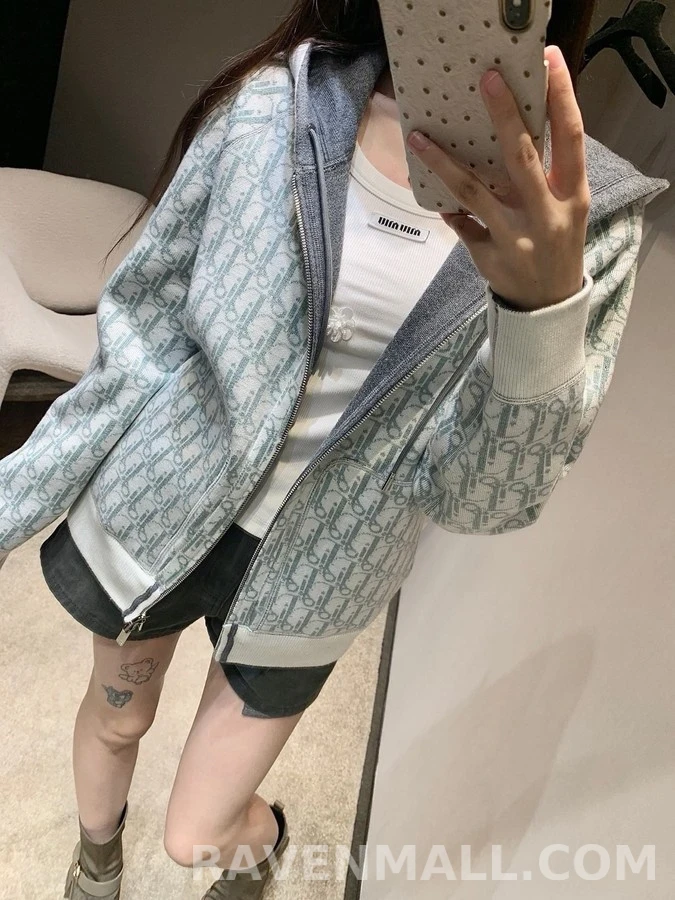 디올 디올 오블리크 리버시블 후드 집업 상세 이미지