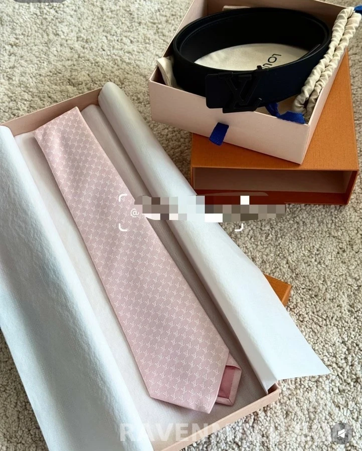 루이비통 루이비통 알파벳 피쉬넷 실크 넥타이 상세 이미지