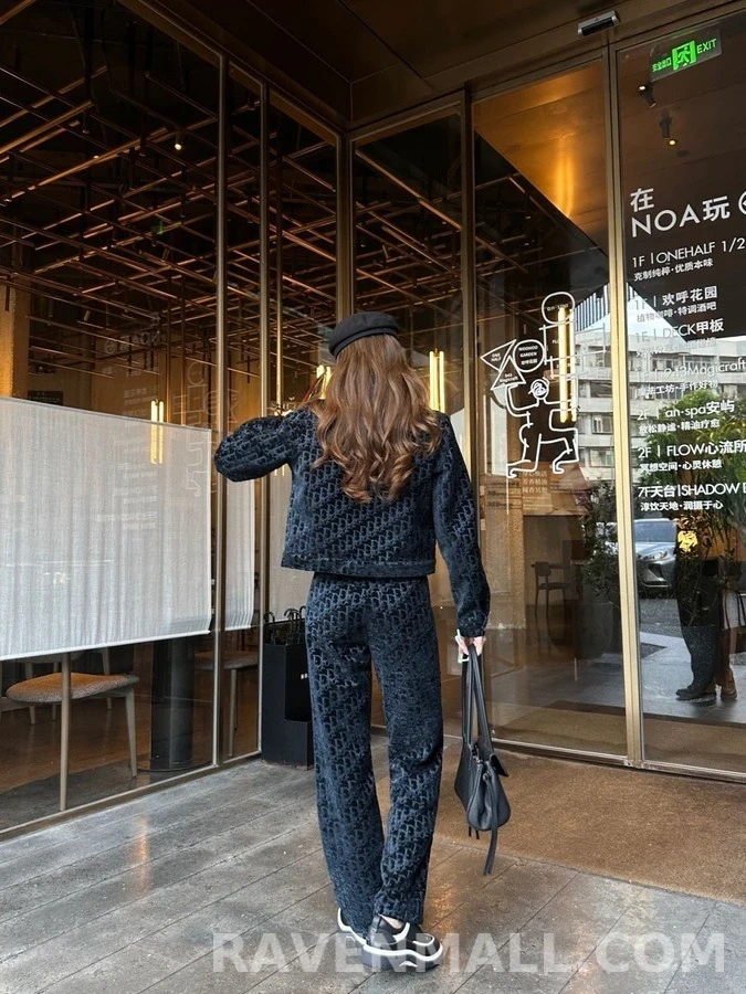 디올 디올 오블리크 벨벳 와이드 팬츠 상세 이미지