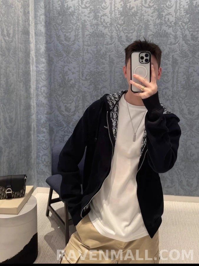디올 디올 오블리크 안감 후드 집업 상세 이미지