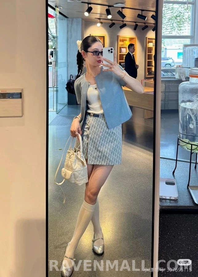 디올 디올 오블리크 자카드 스커트 팬츠 상세 이미지