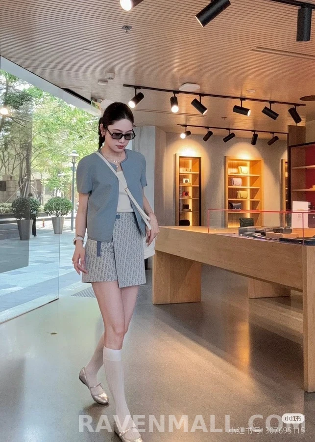 디올 디올 오블리크 자카드 스커트 팬츠 상세 이미지