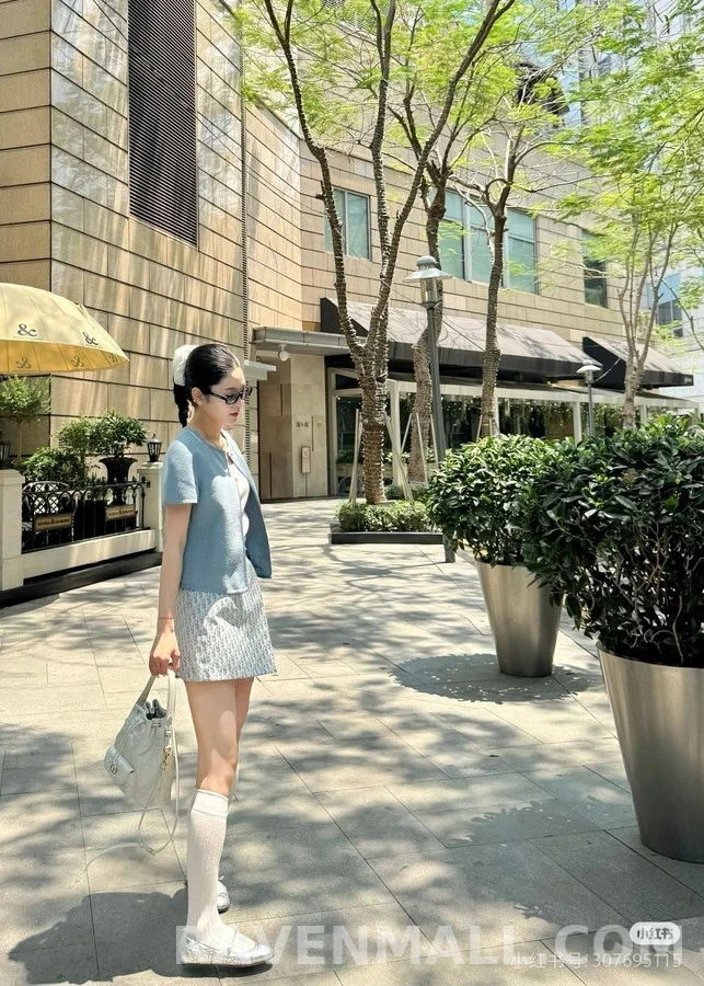 디올 디올 오블리크 자카드 스커트 팬츠 상세 이미지