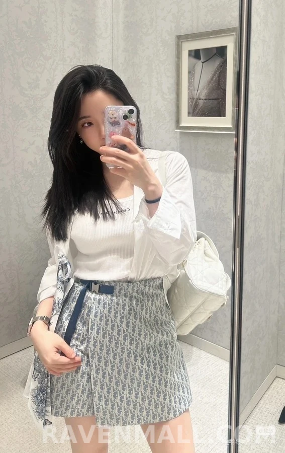 디올 디올 오블리크 자카드 스커트 팬츠 상세 이미지