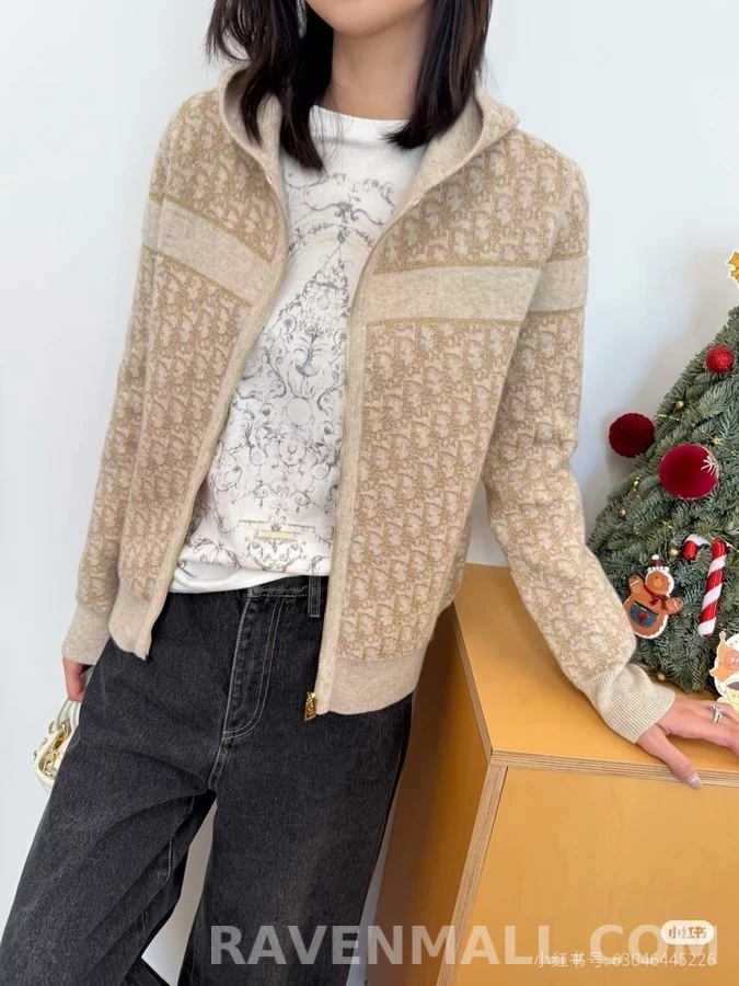 디올 디올 오블리크 자카드 양면 후드 집업 상세 이미지
