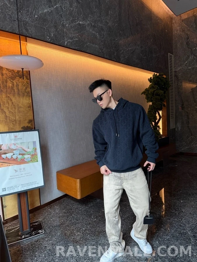 디올 디올 오블리크 자카드 후드 상세 이미지
