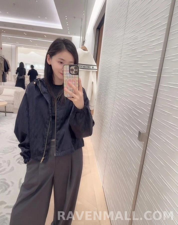 디올 디올 오블리크 자카드 후드 재킷 상세 이미지