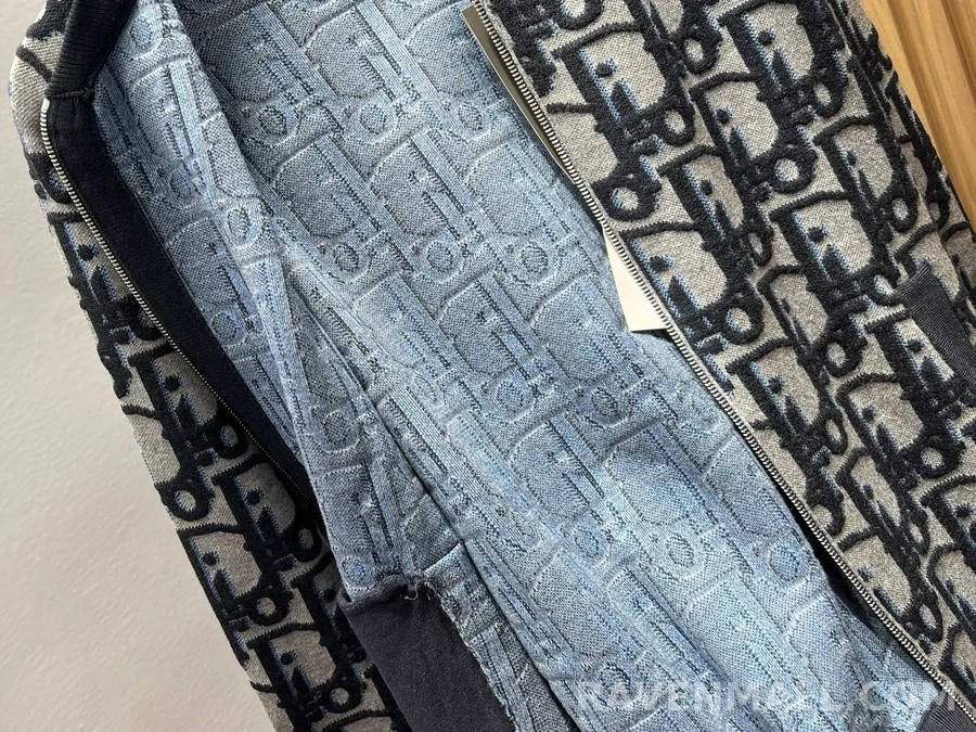 디올 디올 오블리크 패턴 니트 가디건 상세 이미지