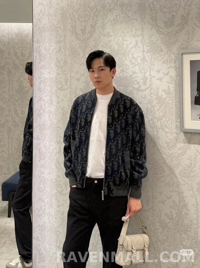 디올 디올 오블리크 패턴 숏 자켓 상세 이미지