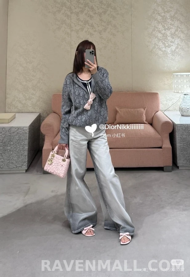 디올 디올 오블리크 패턴 집업 후드 상세 이미지