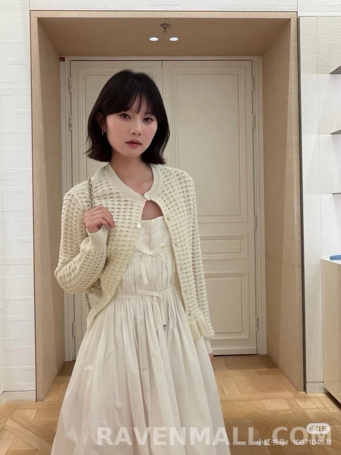 디올 디올 와플 러플 니트 가디건 상세 이미지