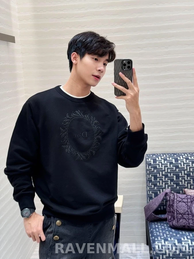 디올 디올 월계관 로고 맨투맨 상세 이미지