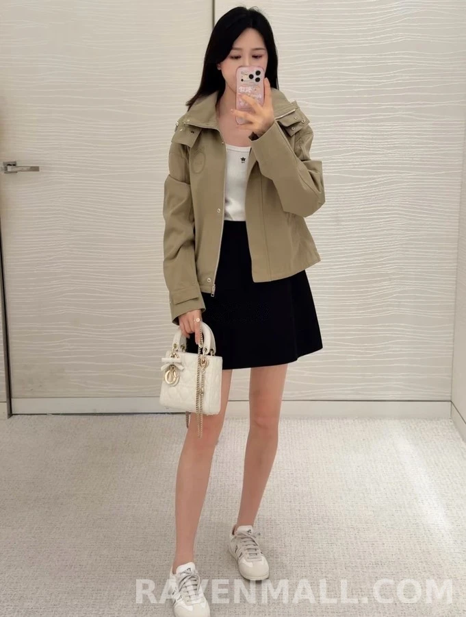 디올 디올 자수 탈착 후드 집업 상세 이미지