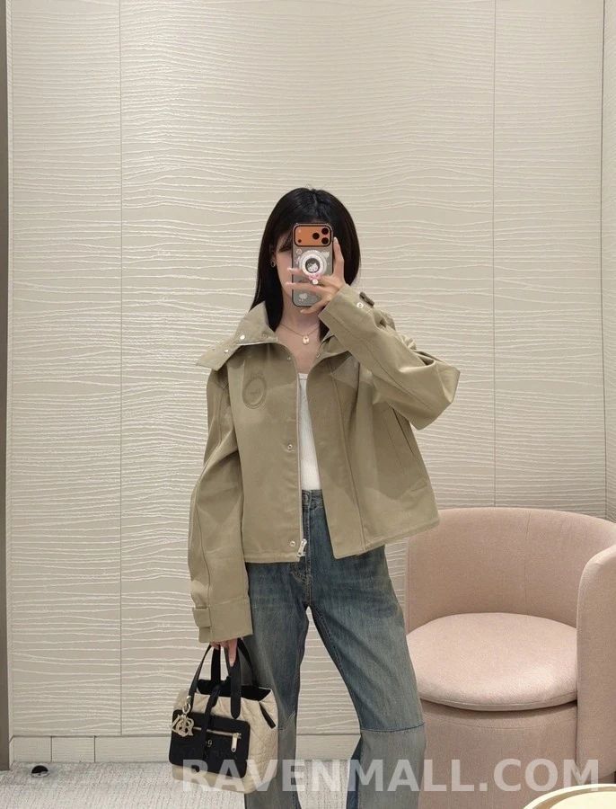 디올 디올 자수 탈착 후드 집업 상세 이미지