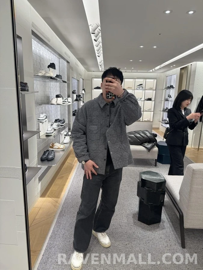 디올 디올 크리스찬 디올 꾸뛰르 자수 까나쥬 오버셔츠 상세 이미지