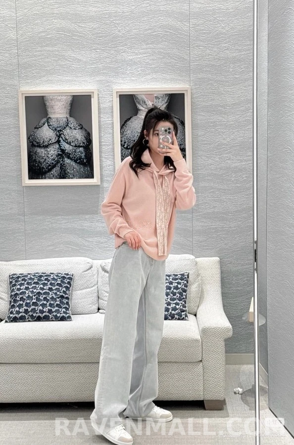디올 디올 자카드 드로스트링 후드 상세 이미지