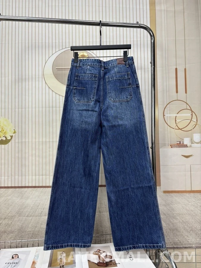 디올 디올 하이웨이스트 플레어 진 상세 이미지