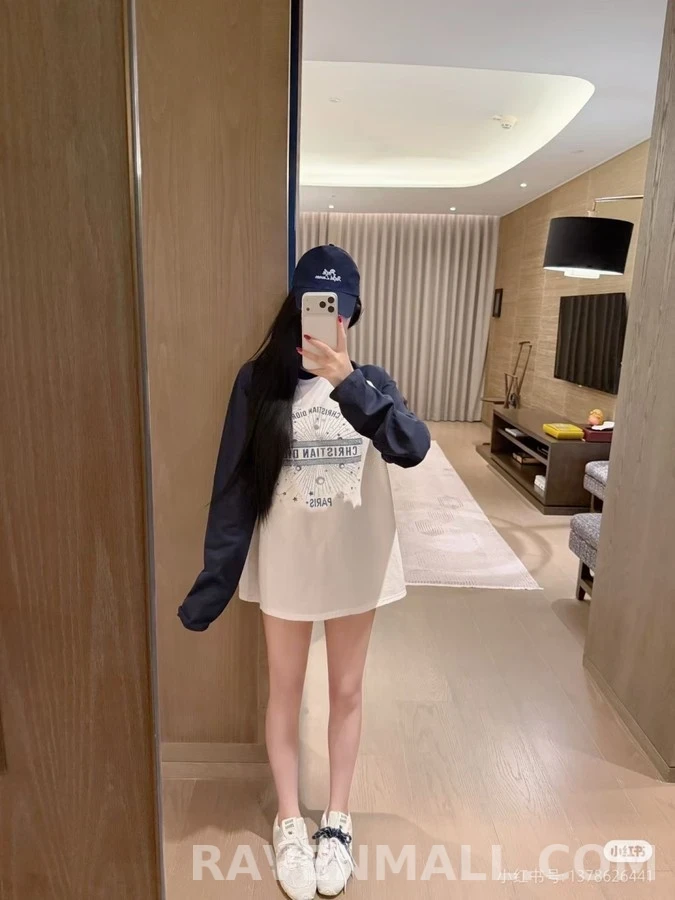 디올 디올 컬러블록 성좌 핫픽스 긴팔 티셔츠 상세 이미지