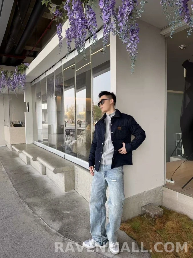 디올 디올 레더 패치 까나쥬 오버셔츠 상세 이미지