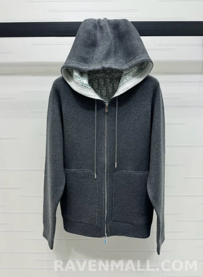디올 디올 클래식 모노그램 후드 집업 상세 이미지
