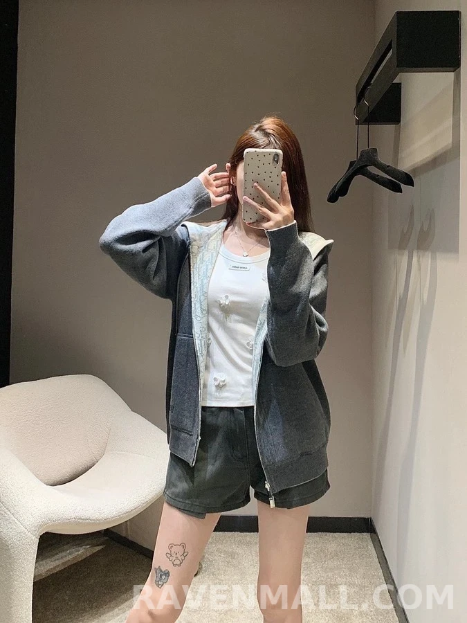 디올 디올 클래식 모노그램 후드 집업 상세 이미지