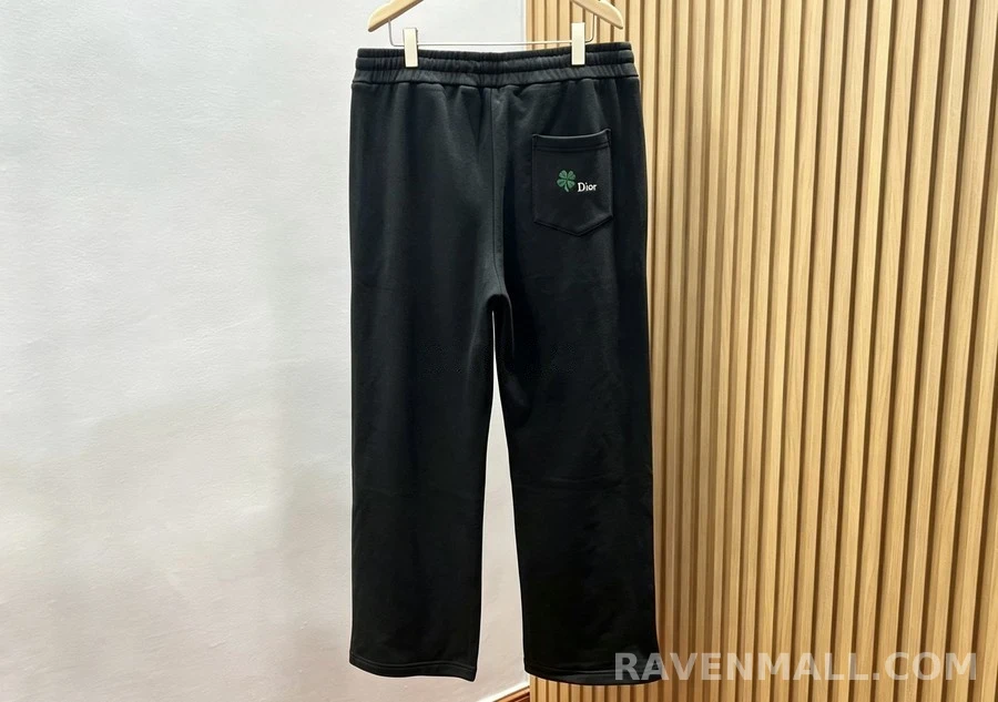 디올 디올 클로버 자수 트레이닝 팬츠 상세 이미지