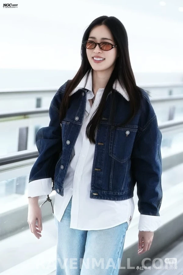 디올 디올 탈부착 퍼 칼라 데님 자켓 상세 이미지
