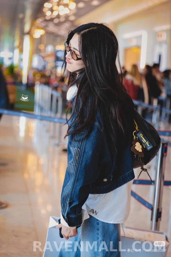 디올 디올 탈부착 퍼 칼라 데님 자켓 상세 이미지