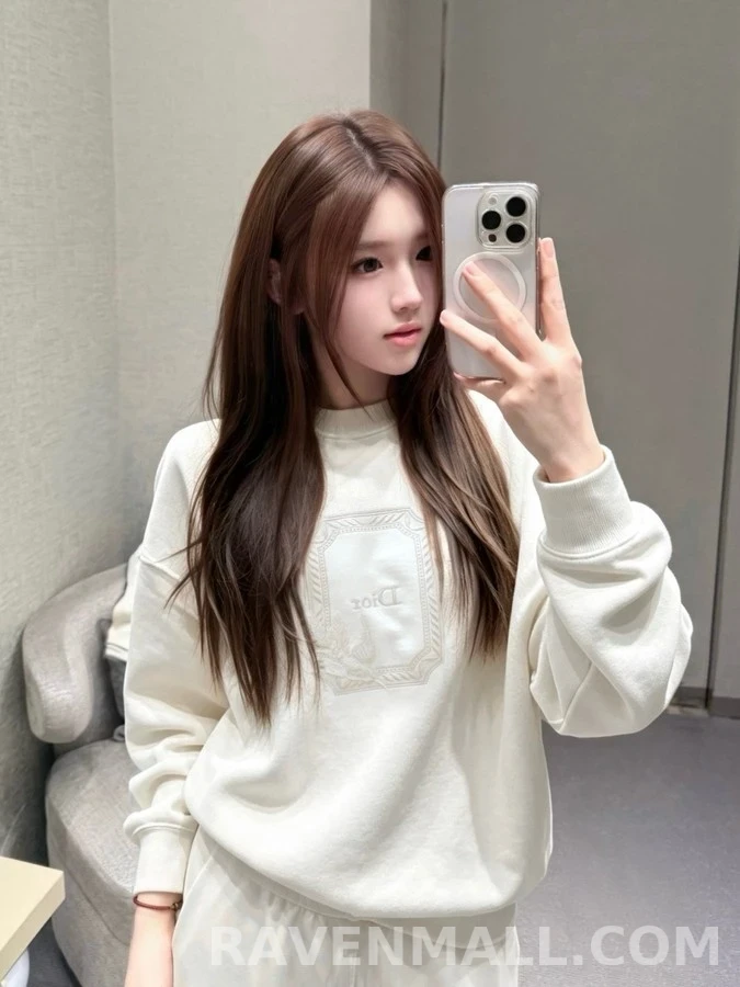 디올 디올 프레임 버드 자수 맨투맨 상세 이미지