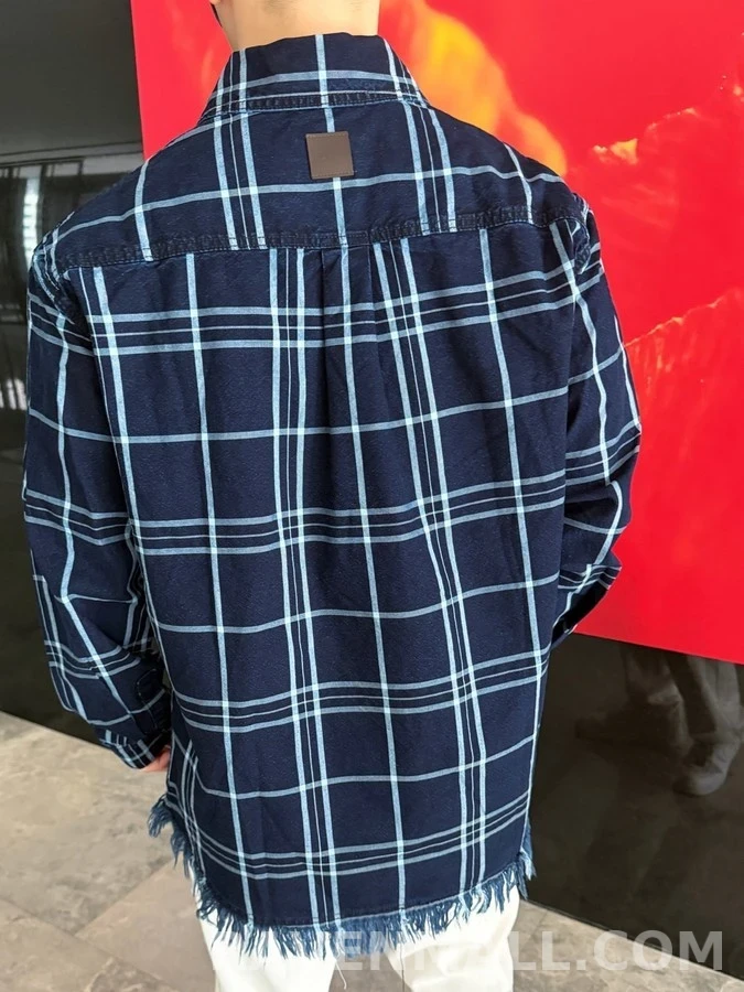 디올 디올 체크 오버셔츠 상세 이미지