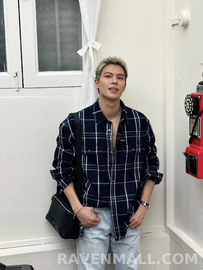 디올 디올 체크 오버셔츠 상세 이미지