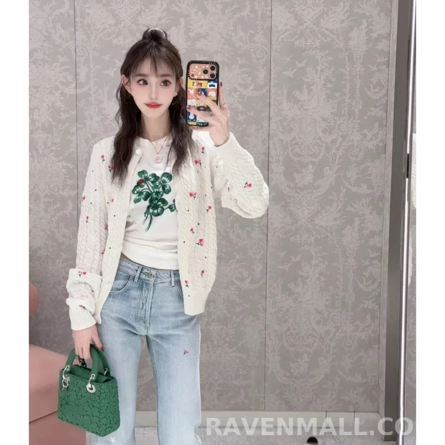 디올 디올아무르 자수 가디건 상세 이미지