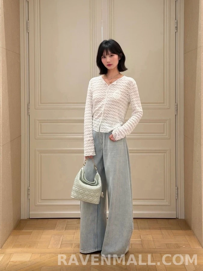 디올 디올 피시 스케일 레이스 카디건 상세 이미지