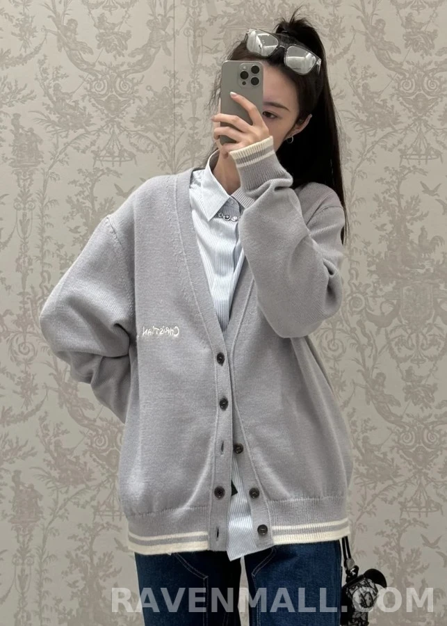 디올 디올 혼방 가디건 상세 이미지