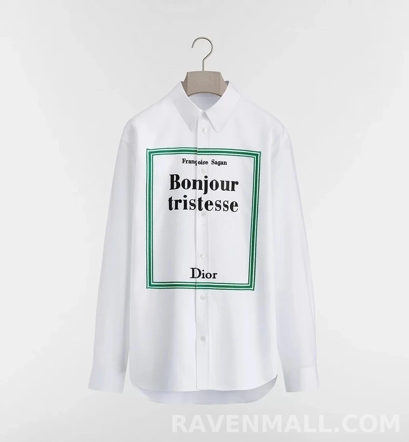디올 디올 Bonjour tristesse 레터링 셔츠 상세 이미지