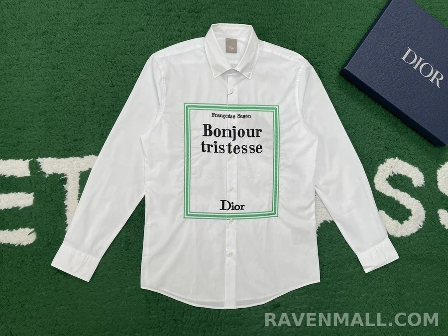 디올 디올 Bonjour tristesse 레터링 셔츠 상세 이미지