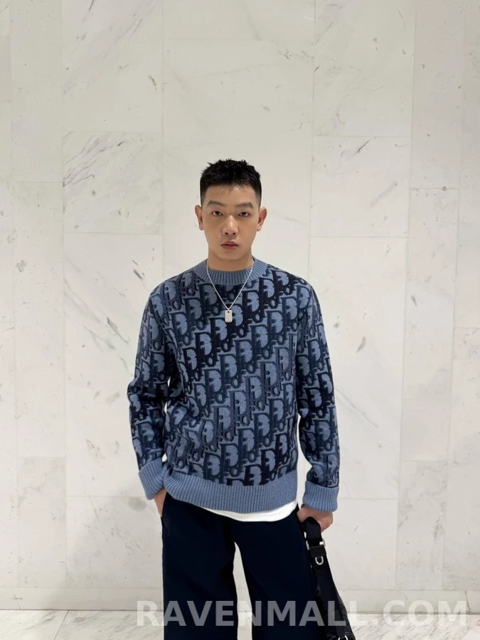 디올 디올 Oblique 자카드 니트 상세 이미지