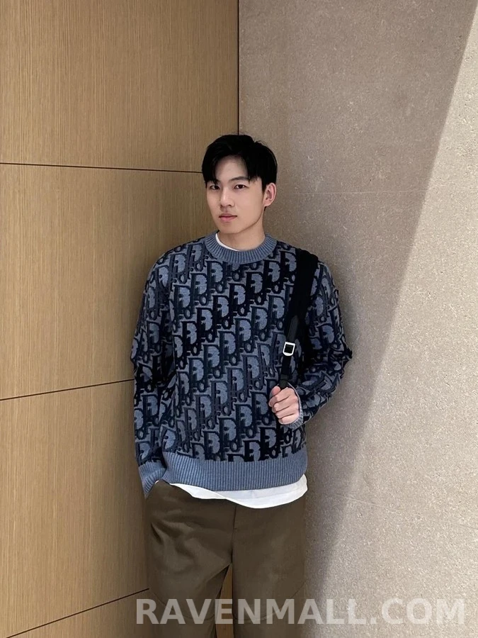 디올 디올 Oblique 자카드 니트 상세 이미지